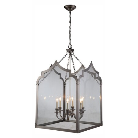 1459 Newport Collection Pendant Lamp D:26In. H:43In. Lt:6 Vintage Nick